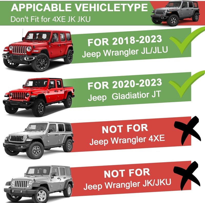 ZKJAYOE Magnetic Phone Mount for Jeep 2018-2023 Wrangler JL JLU & Gladiator JT - Dashboard Phone Holder with Magsafe for Jeep Wrangler & Gladiator 2/4 Accessories (Not for 4XE) - Image 2